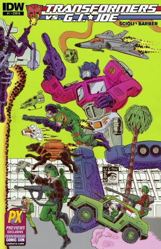 SDCC 2014 TRANSFORMERS VS GI JOE #1 CVR B