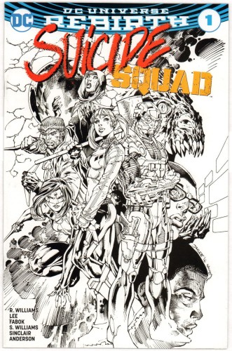 SUICIDE SQUAD #1 B&W VAR ED