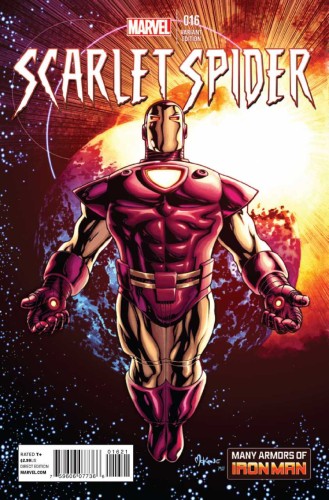 SCARLET SPIDER #16 IRON MAN MANY ARMORS MCKONE VAR VF