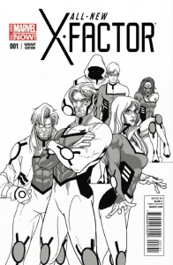 ALL NEW X-FACTOR #1 LARROCA SKETCH VAR ANMN
