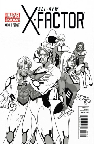 ALL NEW X-FACTOR #1 LARROCA SKETCH VAR ANMN