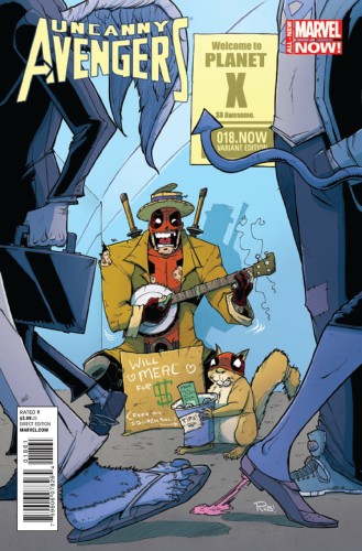 UNCANNY AVENGERS #18,NOW GULLORY DEADPOOL VAR