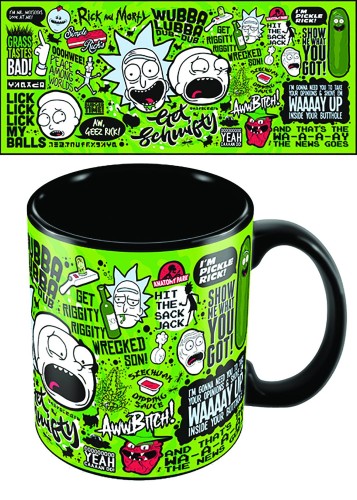 RICK AND MORTY QUOTES MEGA MUG