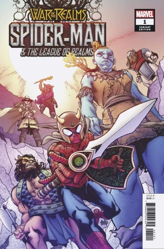 WAR OF REALMS SPIDER-MAN & LEAGUE OF REALMS #1 (OF 3) HAMNER VAR