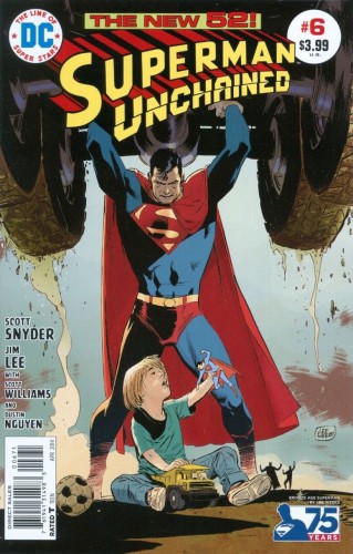 SUPERMAN UNCHAINED #6 75TH ANNIV VAR ED BRONZE AGE