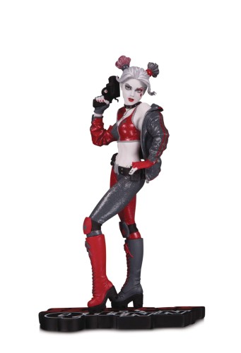 HARLEY QUINN RED WHITE & BLACK STATUE BY JOSHUA MIDDLETON