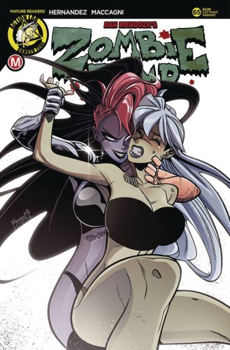ZOMBIE TRAMP ONGOING #65 CVR E AMALGAMA CAT FIGHT VAR