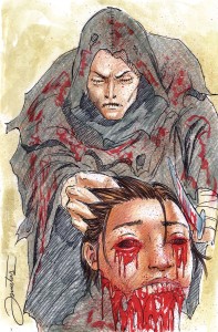 STITCHED TERROR HORRIFIED ORIGINAL ART BOX SET