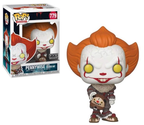 POP MOVIES IT CHAPTER 2 PENNYWISE W/BEAVER HAT VINYL FIG