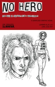 NO HERO #1 DESIGN SKETCH VAR