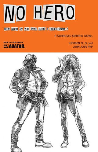 NO HERO #2 DESIGN SKETCH VAR