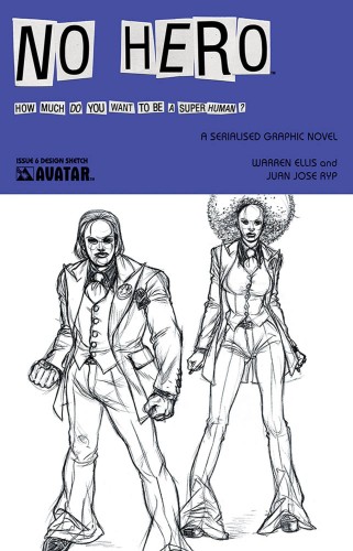 NO HERO #6 DESIGN SKETCH VAR