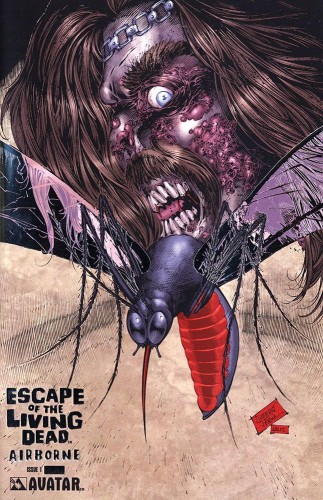 ESCAPE OF THE LIVING DEAD AIRBORNE #1 PLATINUM FOIL VAR
