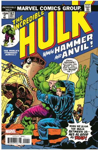 INCREDIBLE HULK #182 FACSIMILE EDITION