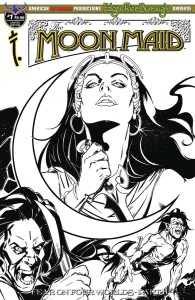 MOON MAID #1 B&W LTD ED CVR