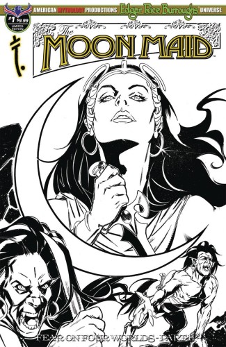 MOON MAID #1 B&W LTD ED CVR