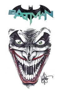DF BATMAN #100 SGN RMRK HAESER JOKER SKETCH
