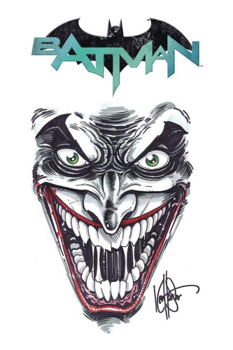 DF BATMAN #100 SGN RMRK HAESER JOKER SKETCH