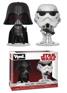 VYNL STAR WARS DARTH VADER & STORMTROOPER VIN FIG 2PK