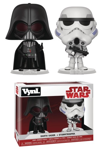 VYNL STAR WARS DARTH VADER & STORMTROOPER VIN FIG 2PK
