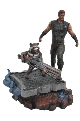 MARVEL PREMIER COLL AVENGERS 3 THOR & ROCKET STATUE