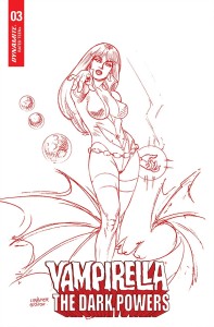 VAMPIRELLA DARK POWERS #3 LINSNER CRIMSON RED LINE ART CVR