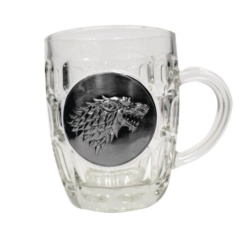 GAME OF THRONES STARK METALLIC LOGO CRYSTAL STEIN