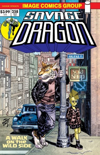 SAVAGE DRAGON #258 CVR B RETRO 70S TRADE DRESS