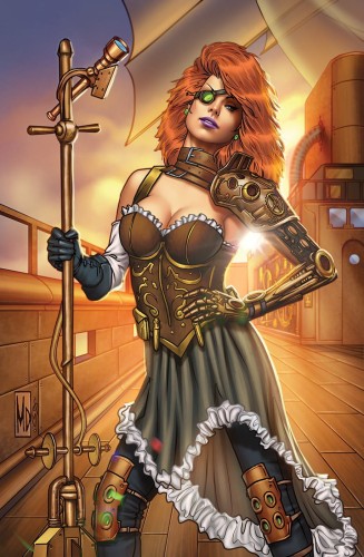 GRIMM UNIVERSE PRESENTS QTRLY STEAMPUNK CVR C DIPASCALE