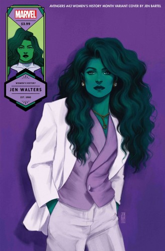 AVENGERS #43 BARTEL SHE-HULK WOMENS HISTORY MONTH VAR