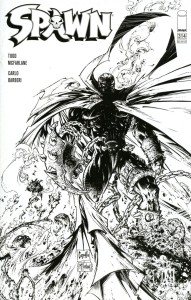 SPAWN #314 CVR E CAPULLO & MCFARLANE B&W