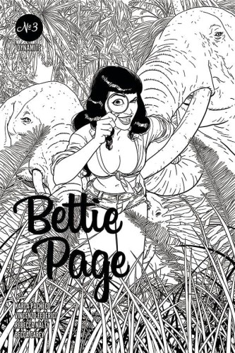BETTIE PAGE #3 10 COPY KANO B&W INCV