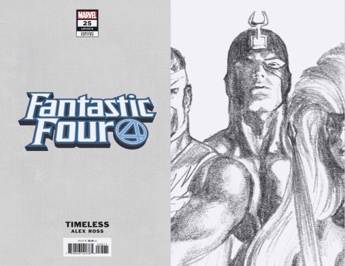 FANTASTIC FOUR #25 BLACK BOLT TIMELESS VIRGIN SKETCH VAR