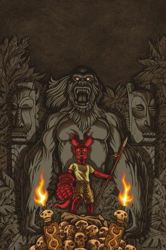 YOUNG HELLBOY THE HIDDEN LAND #4 (OF 4) CVR B CARPENTER