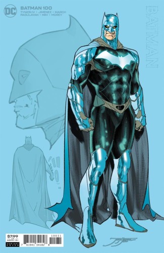 BATMAN #100 1:25 CARD STOCK JORGE JIMENEZ VAR ED