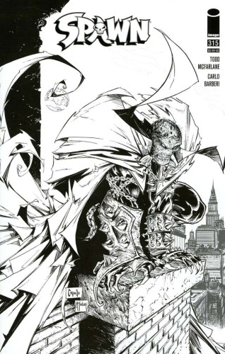SPAWN #315 CVR E CAPULLO & MCFARLANE B&W