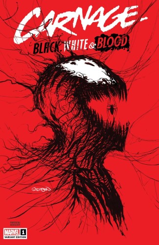 CARNAGE BLACK WHITE AND BLOOD #1 (OF 4) GLEASON WEBHEAD VAR