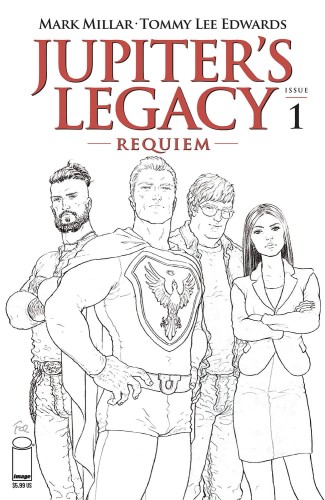 JUPITERS LEGACY REQUIEM #1 (OF 12) CVR C QUITELY B&W