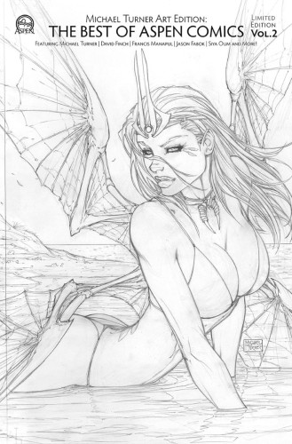 MICHAEL TURNER ART EDTION BEST OF ASPEN COMICS 02 CVR B RETAILER VAR