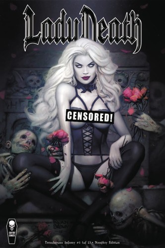 LADY DEATH TREACHEROUS INFAMY #1 (OF 2) CVR D R BROWN NAUGHTY ED