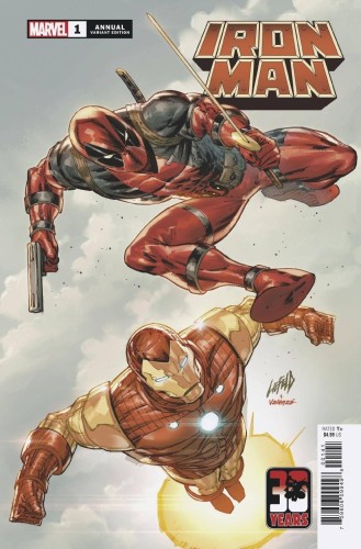 IRON MAN ANNUAL #1 LIEFELD DEADPOOL 30TH VAR