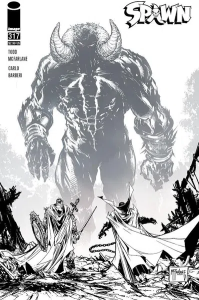 SPAWN #317 CVR D CAPULLO & MCFARLANE B&W