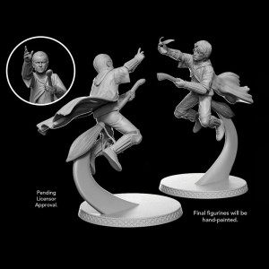 HP WIZARDING WORLD FIG COLLECTION SPECIAL #7 HARRY & DRACO ON BROOMS