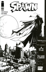 SPAWN #318 CVR D CAPULLO & MCFARLANE B&W