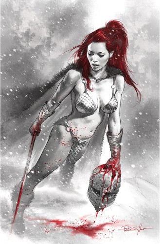 RED SONJA BLACK WHITE RED #3 CVR I IZAAKSE LTD VIRGIN