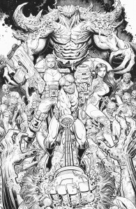 SKYBOUND X #3 CVR H 25 COPY INCV B&W ADAMS