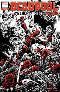 DEADPOOL BLACK WHITE BLOOD #1 (OF 4) HOTZ VAR