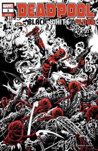 DEADPOOL BLACK WHITE BLOOD #1 (OF 4) HOTZ VAR