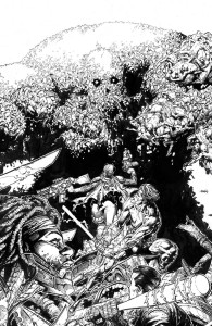 SKYBOUND X #5 CVR F 25 COPY INCV B&W FINCH