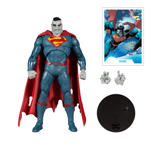 DC MULTIVERSE 7IN SCALE SUPERMAN BIZARRO AF